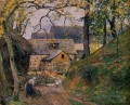 farm at montfoucault 1874 Camille Pissarro